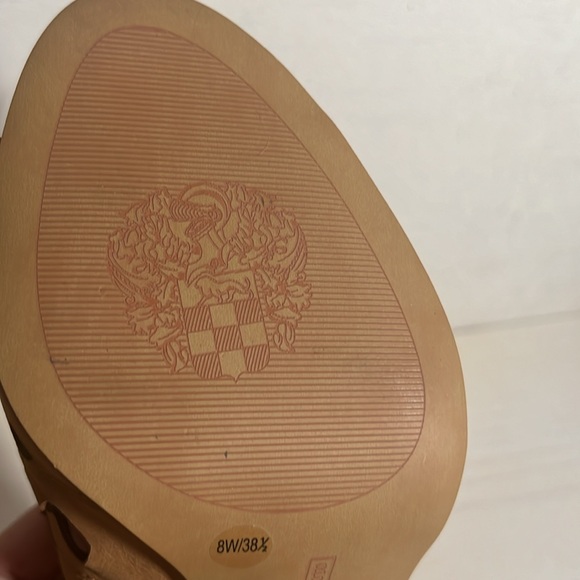 Vince Camuto Tan Open Cutout Toe Heel Sandles  Size 8W - Picture 6 of 8